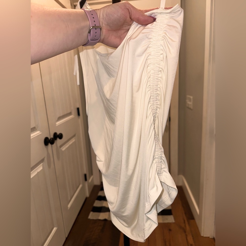 Free People Size Large Elegant White One-Shoulder Top - Picture 5 of 11